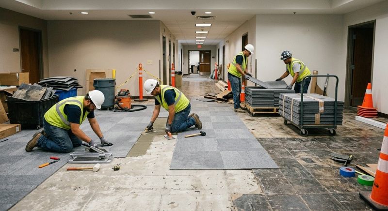 Our team working on Flooring Service projects in Pasco County, FL